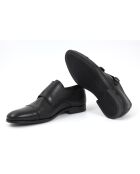 Monks 100% schwarzes Milamon-Leder