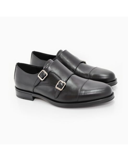 Monks 100% schwarzes Conado-Leder