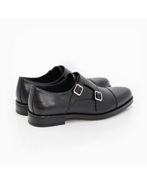 Monks 100% schwarzes Conado-Leder