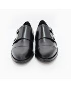 Monks 100% schwarzes Conado-Leder