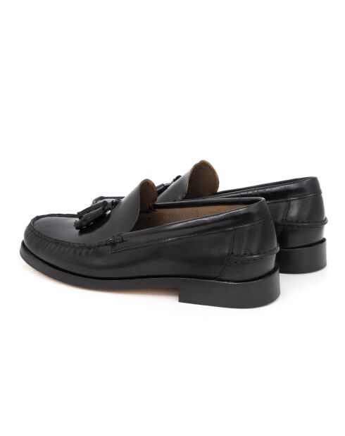 Besorla schwarze Loafer aus 100% Leder