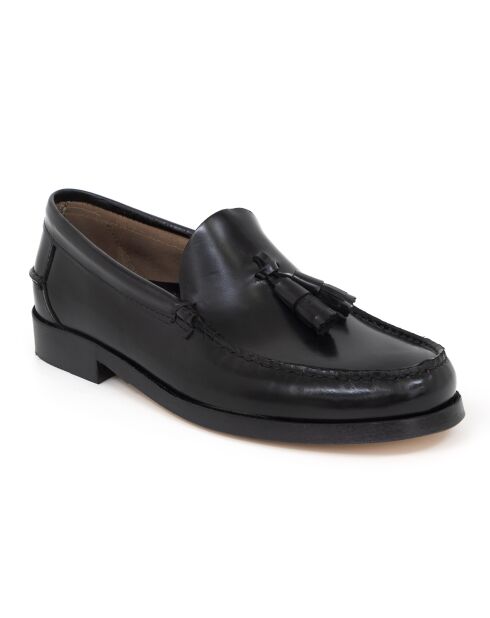 Besorla schwarze Loafer aus 100% Leder