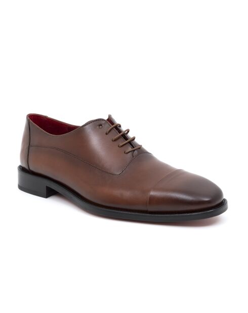 Zapatos Oxford Derbies Lonalo marrones 100% piel