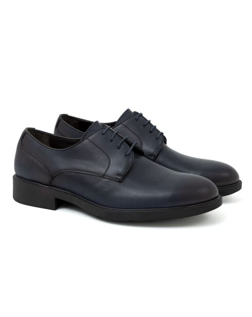 Derbies 100 % cuir Cantor bleu marine