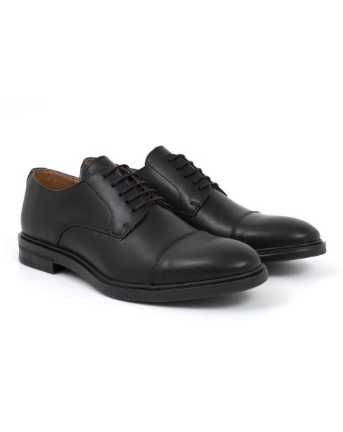 Mider schwarze Derbys aus 100% Leder