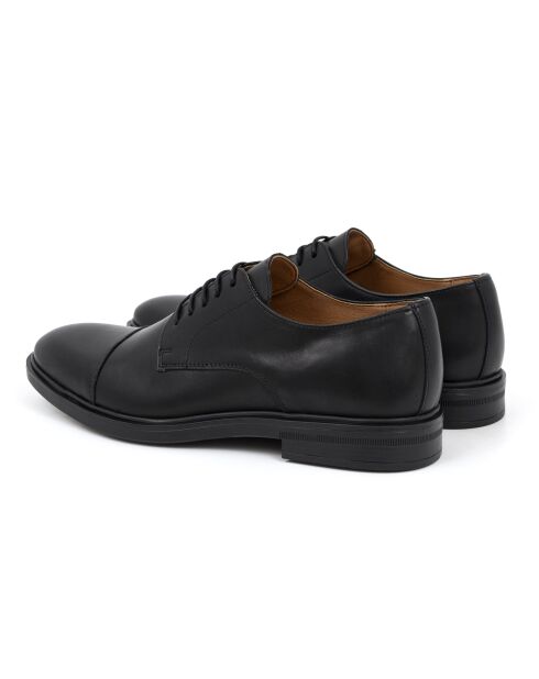 Mider schwarze Derbys aus 100% Leder