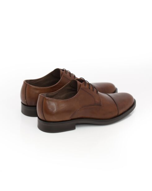 Derbies 100 % cuir Manir marron