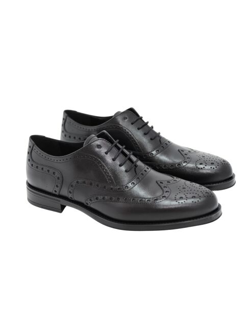 Scarpe Oxford nere in pelle 100% Pabro