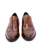 100% bruine Pabro leren Oxford-schoenen