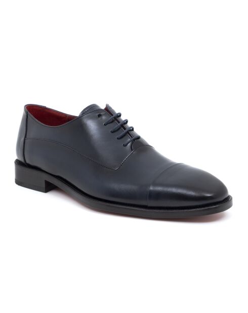 Derbies Lonalo blauwe Oxford-schoenen van 100% leer