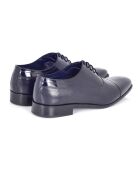 Marineblauwe Pamor Oxford-schoenen van 100% leer