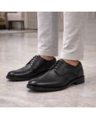 Derbies 100 % cuir Mievega noirs
