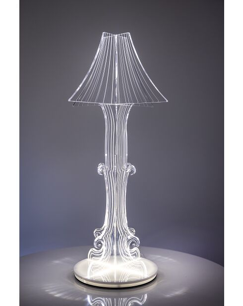 So Kate middelgrote transparante tafellamp - 26x26x48 cm