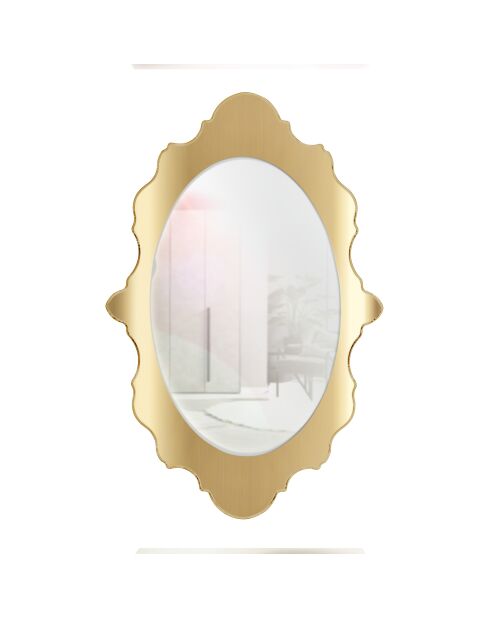 Gouden welkomstspiegel - 64x4x100 cm