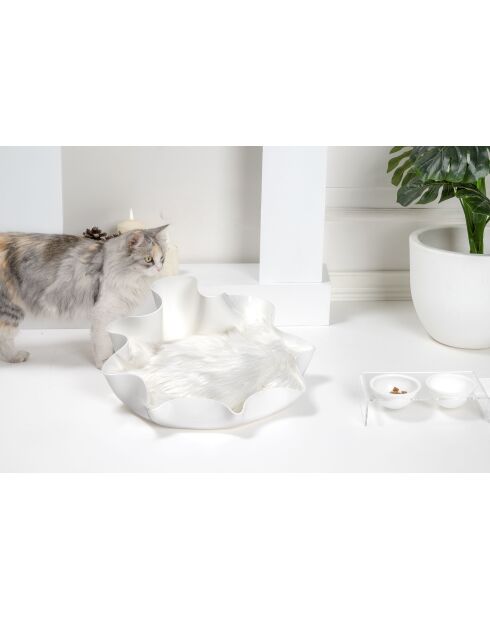 Arena para gatos I-Pet Drape Sit, color blanco