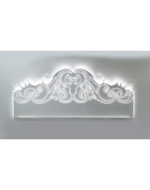 Botticelli transparentes doppeltes Kopfteil - 180x1x75 cm