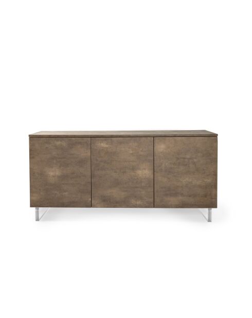 Buffet corten brun - 160x60x70 cm