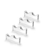 Kit 4 Porte-couverts bon ton 2 transparents - 8x0,12x2,8 cm