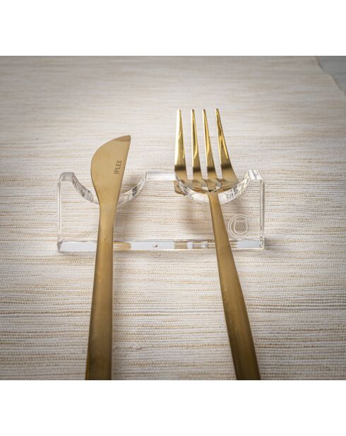 Kit 4 Porte-couverts bon ton 2 transparents - 8x0,12x2,8 cm
