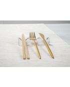 Set di 4 portaposate trasparenti da 3 porzioni - 12x12x0,12 cm