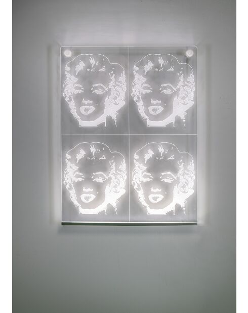 Tablero de luces transparente Norma Jeane - 38x28x1 cm