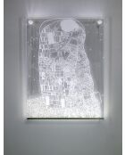 Tablero de luces transparente Kiss - 38x28x1 cm