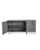 Buffet placard gris - 160x60x70 cm