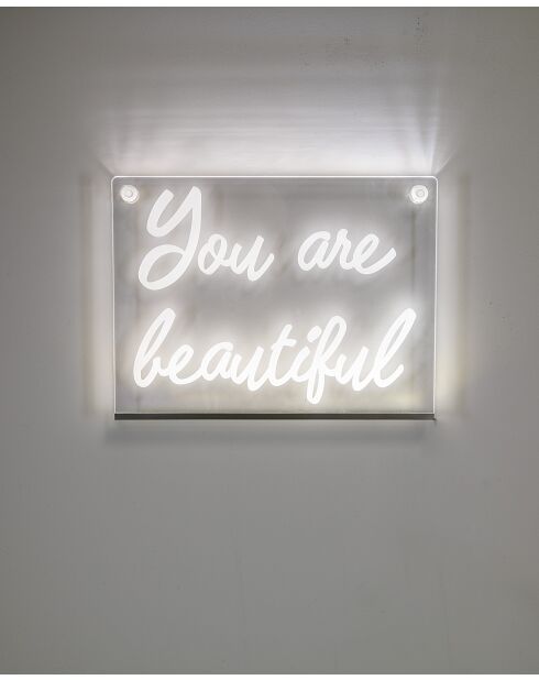 Marco transparente You Are Beautiful - 28x21x1 cm