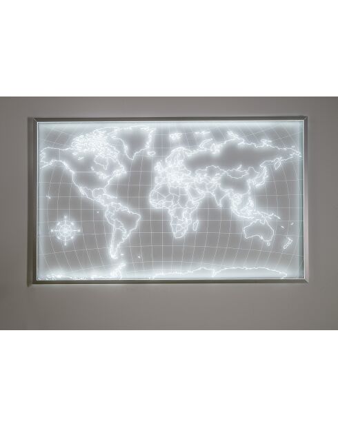 Planisphère mural Lumineux Argonaute transparent - 124x1x75 cm