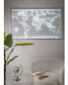 Planisphère mural Lumineux Argonaute transparent - 124x1x75 cm