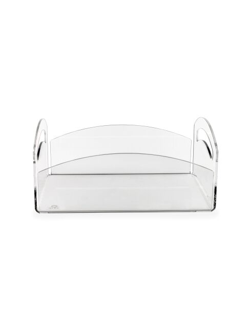 Corbeille de fruits de service transparent - 31x40x13 cm