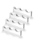 Kit 4 Porte-couverts bon ton 3 transparents - 12x0,12x2,8 cm