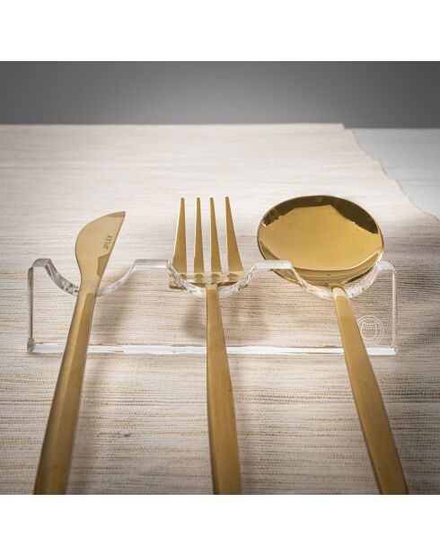 Kit 4 Porte-couverts bon ton 3 transparents - 12x0,12x2,8 cm