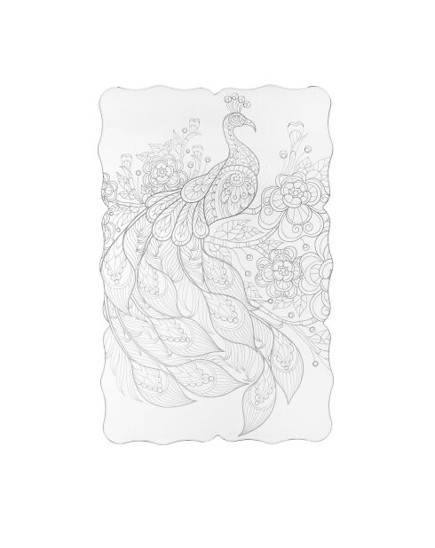 Set de table petit-déjeuner délicieuse paon - 37x50x1 cm