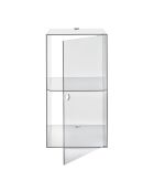Armoire murale clio double transparence - 38x38x68 cm