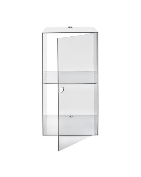 Armoire murale clio double transparence - 38x38x68 cm