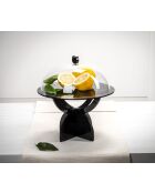 Großer schwarzer Kuchenständer