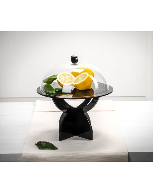 Großer schwarzer Kuchenständer