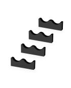 Kit 4 Porte-couverts 2 noirs - 12x8x0,12 cm