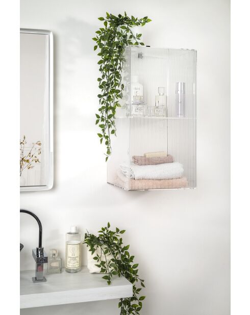 Armoire murale clio à double pli transparent - 38x38x68 cm