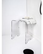 Tabouret calipso transparent - 45x56x37 cm