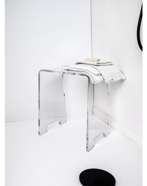 Tabouret calipso transparent - 45x56x37 cm