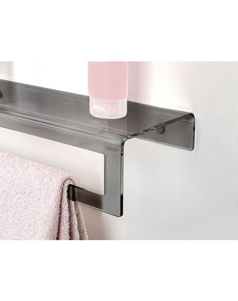 Porte - serviettes clio petit gris - 30x79x11 cm
