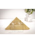 Porte - serviettes renaissance transparent/blanc - 11x17x14 cm