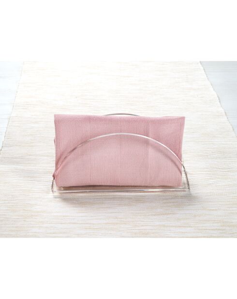 Porte - serviettes transparent - 11x17x14 cm