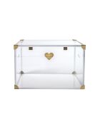 Große transparente Baù Truhe - 60x40x50 cm