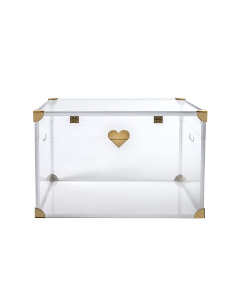 Große transparente Baù Truhe - 60x40x50 cm