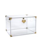 Große transparente Baù Truhe - 60x40x50 cm
