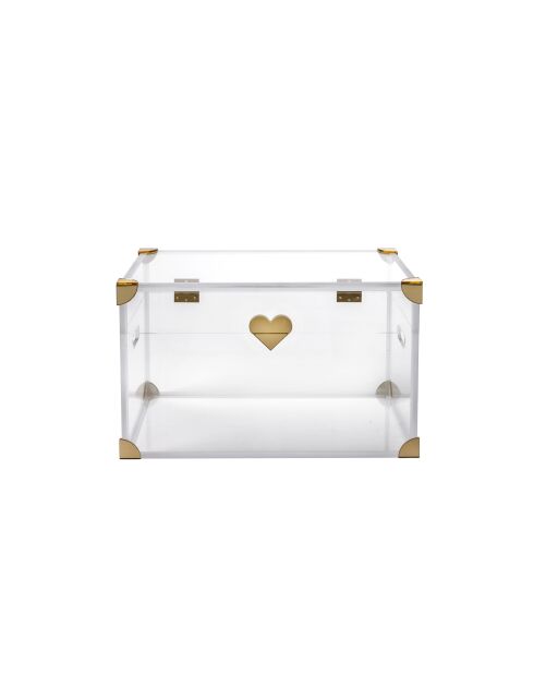 Petit coffre Baù transparent - 25x40x25 cm