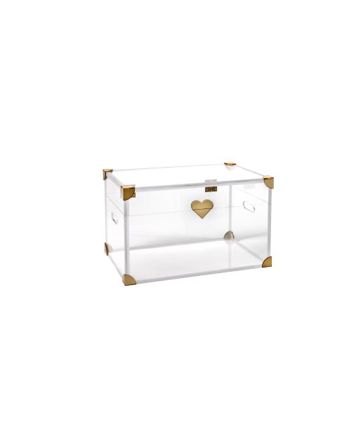 Petit coffre Baù transparent - 25x40x25 cm